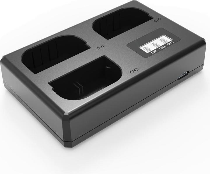 Acconic Triple Ladegerät f. Sony NP-FZ100 A7 III A7M3 Alpha 7 III A7 R III A7RM3 Alpha 7 R III A9 inkl. USB