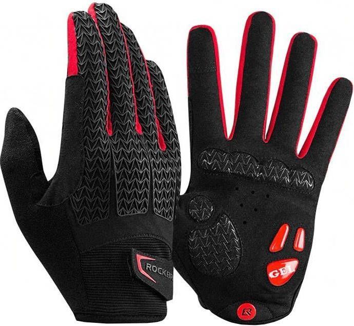Produktbild Rockbros Bicycle full finger gloves S169-1BR size L (red-balck) (L)