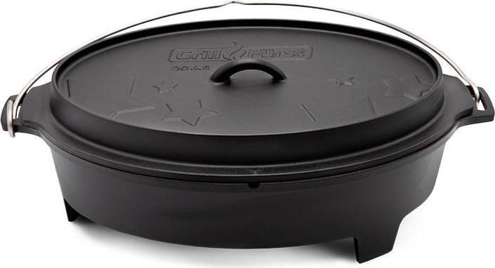 Produktbild Grillfürst Dutch Oven BBQ Edition DO 6,5 flach / oval für Weber Spirit, Weber Genesis, Broil King Si