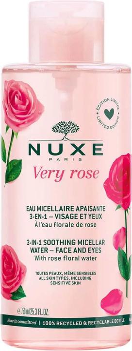 Image du produit Nuxe Very Rose - Eau Démaquillante Micellaire Apaisante 3en1 (Eau micellaire, 750 ml)