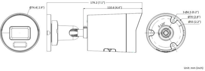 Actual product image Hikvision IP CAMERA DS-2CD2066G2H-IU (2 8 mm) (3200 x 1800 Pixels)
