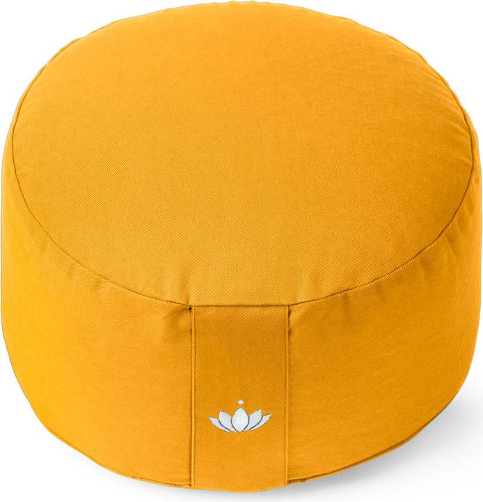 Produktbild Lotuscrafts Meditationskissen Lotus HOCH (H: 20cm) Safran Gelb