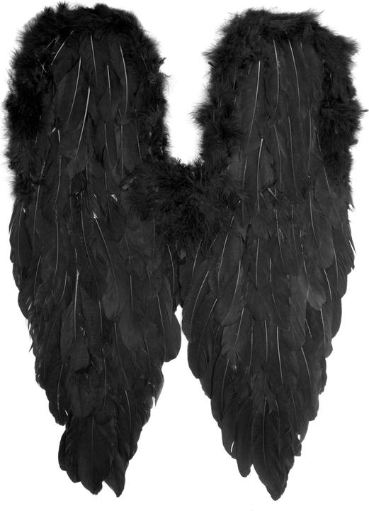 Actual product image Metamorph Grosse schwarze Kostüm Feder Flügel - für Fasching