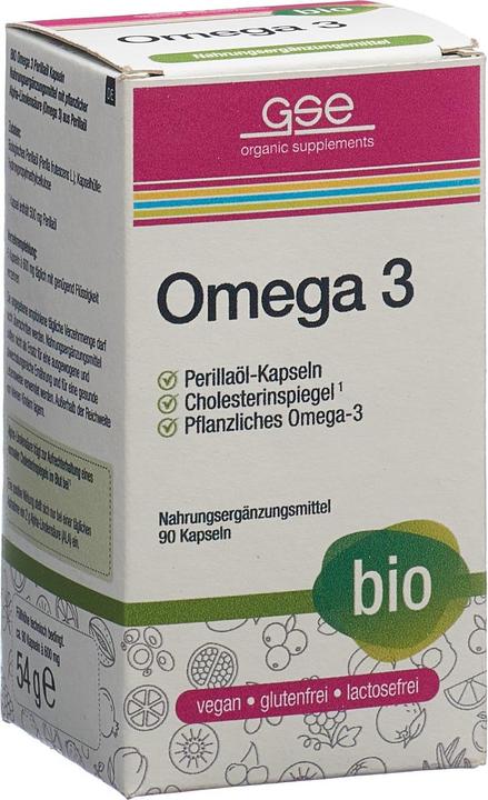Image du produit GSE Oméga 3 huile de périlla bio caps (90 pièce(s), Capsules, 192 g)