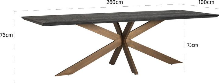 Produktbild Richmond Interiors Blackbone (260 x 100 x 76 cm)