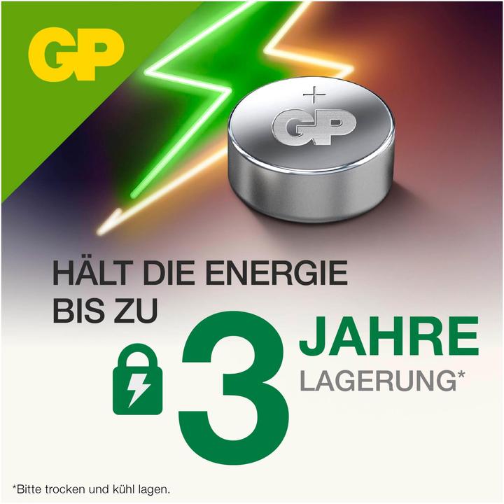Actual product image GP Batteries Batterie A76 (LR44) - 5 Stück (5 pcs., LR44, 105 mAh)