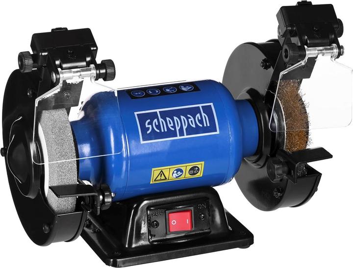 Produktbild Scheppach SM150LB Doppelschleifer mit Bürste - 230-240V 50Hz 400W - 150mm (Doppelschleifer, 400 W)