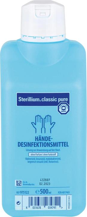 Produktbild Hartmann Sterillium classic pure Hände-Desinfektionsmittel, 500 ml Lösung (500 ml)