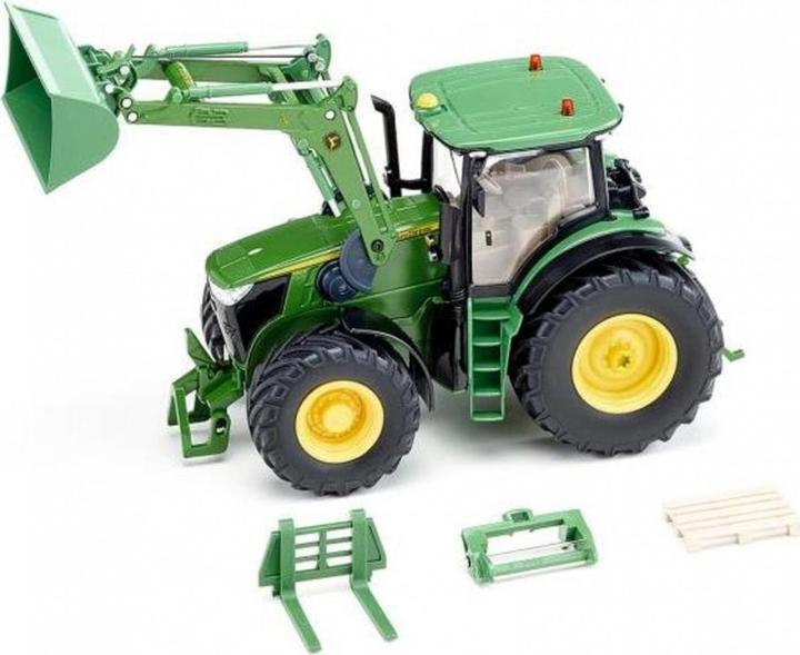 John Deere 7310R with front loader and Bluetooth app control