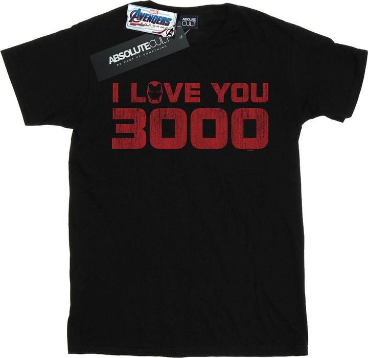 Mädchen Avengers Endgame I Love You 3000 Distressed TShirt aus Baumwolle