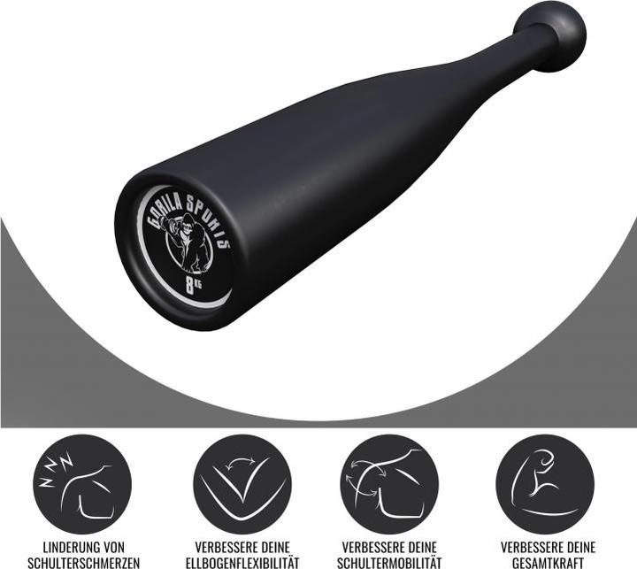 Actual product image Gorilla Sports Indian Clubbells (1 x 8 kg)