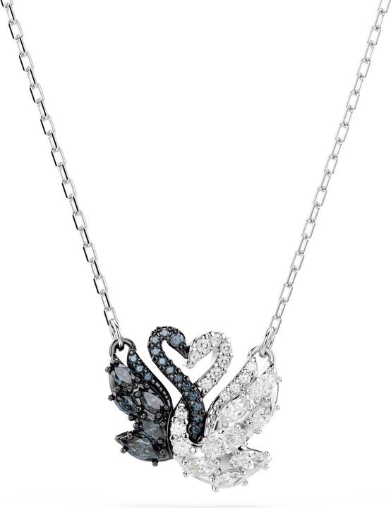 Swarovski Swan Halskette Schwan Schwarz