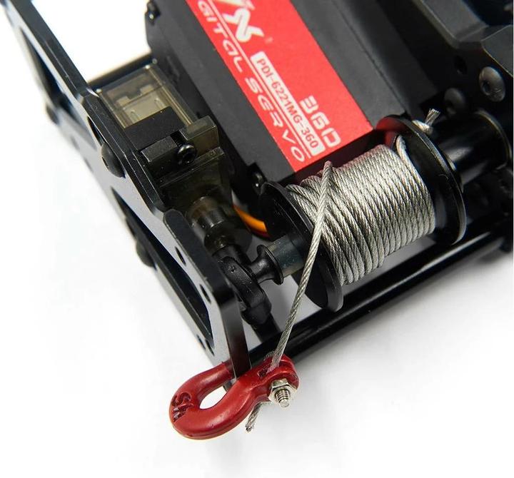 Image du produit Yeah Racing Treuil de modélisme avec embrayage, pour servos, en kit