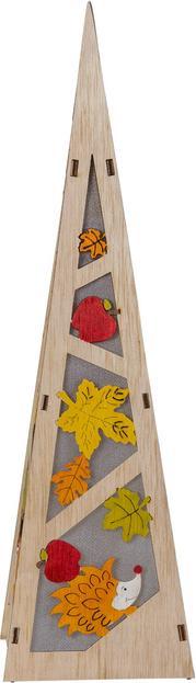 Produktbild MICA Living LED-Pyramide - aus Holz - ca. 10 x 10 x 35 cm