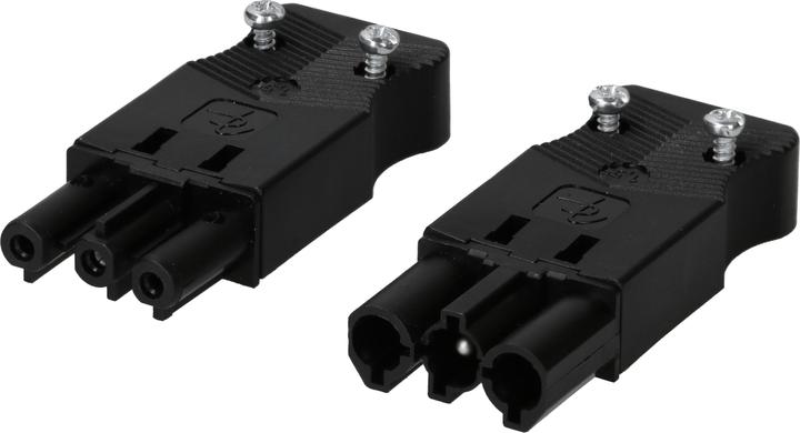 Max Hauri Plug and coupling flat 3-pin 20A/250V IP20