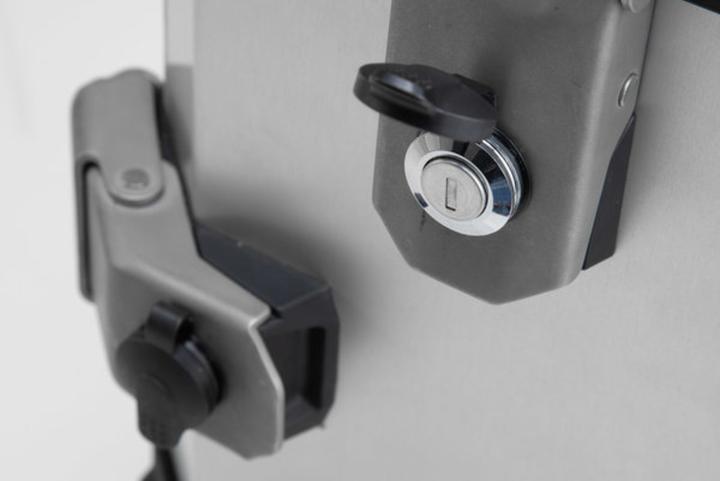 Actual product image Sw Motech TRAX lock set 2 locks/2 keys. Keyed alike