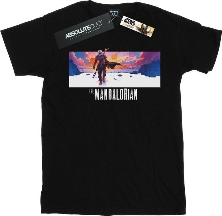 Actual product image Star Wars Mens The Mandalorian Landscape T-Shirt (XXL)