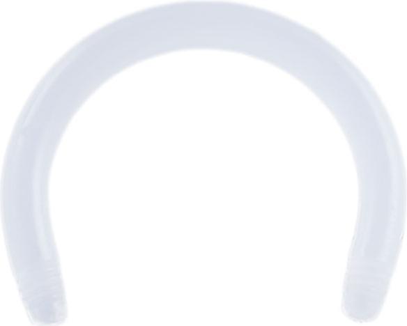 Actual product image Star Piercing Micro Circular Barbell Rod transparent (Acrylic, without brass)