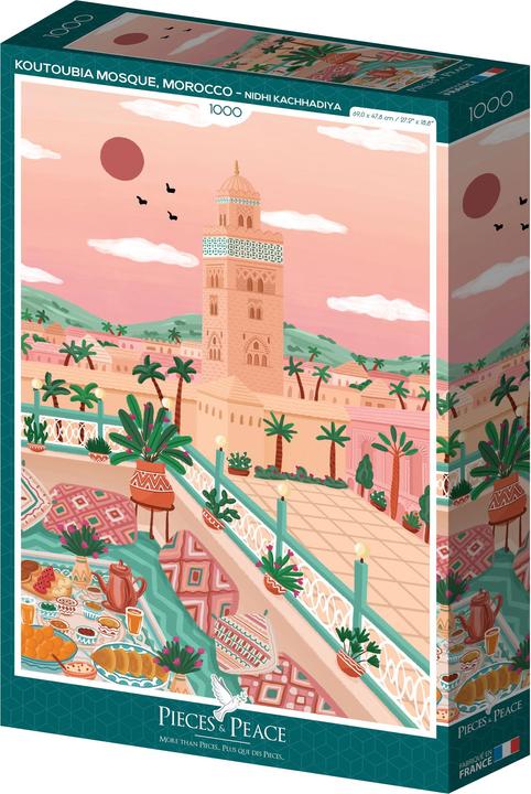 Produktbild Pieces & Peace Puzzle 1000 pieces Koutoubia mosque, Morocco (1000 Teile)