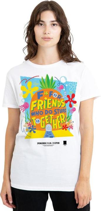 Actual product image Spongebob Squarepants Unisex Adult Friends Pineapple T-Shirt (L)