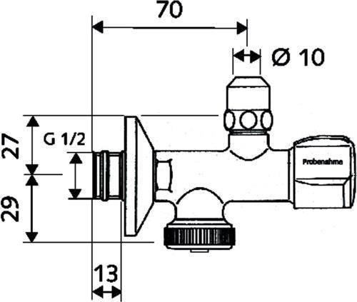 Actual product image Schell GmbH + Co KG Sampling angle valve incl. sampling tube