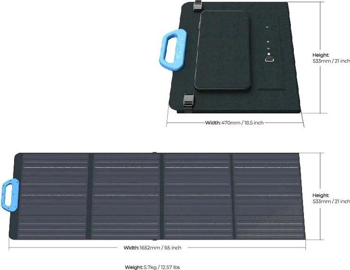 Image du produit Bluetti PV120 Panneau solaire pliable 120 Watt (120 W, 5.70 kg)