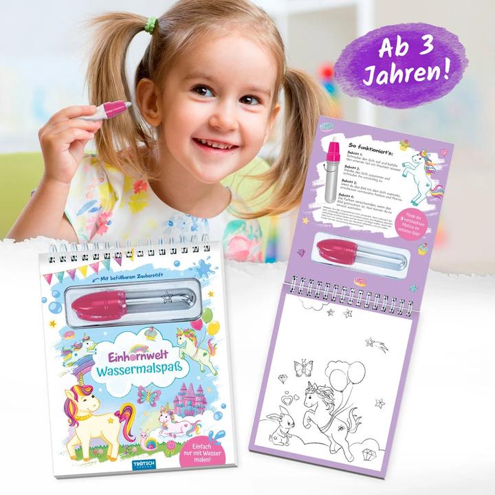 Actual product image Water colouring fun with magic marker Unicorn World