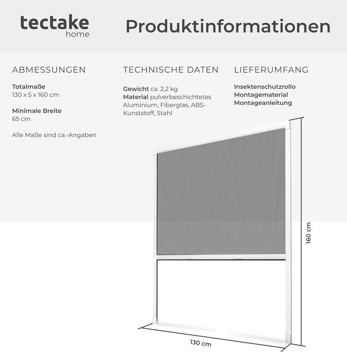Image du produit tectake Store Rideau (130 x 160 cm)