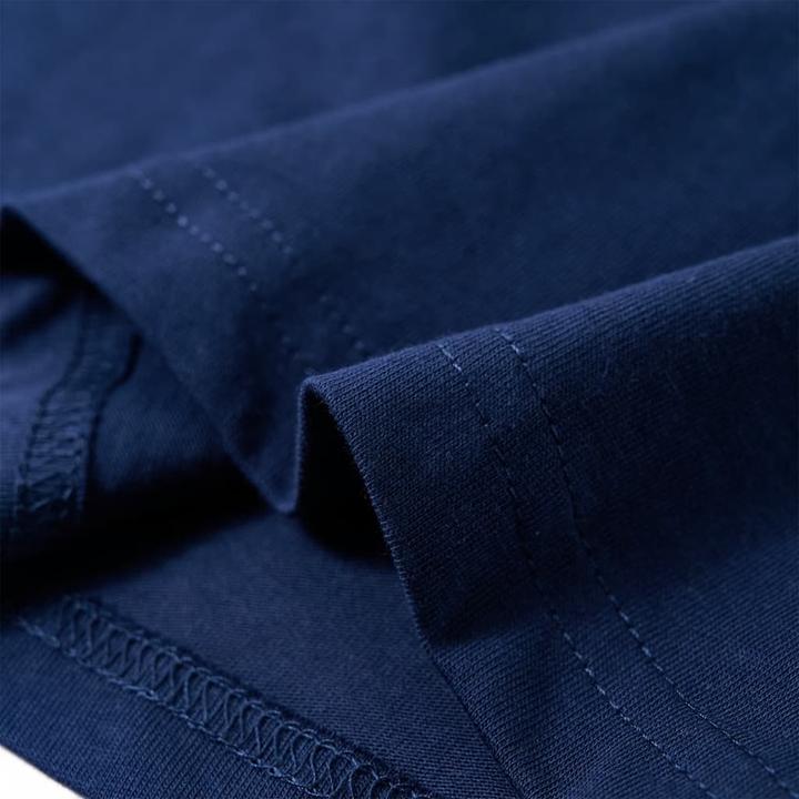 Immagine prodotto VidaXL Camicia da bambino a maniche lunghe blu navy 128,Materiale: 100 (128)