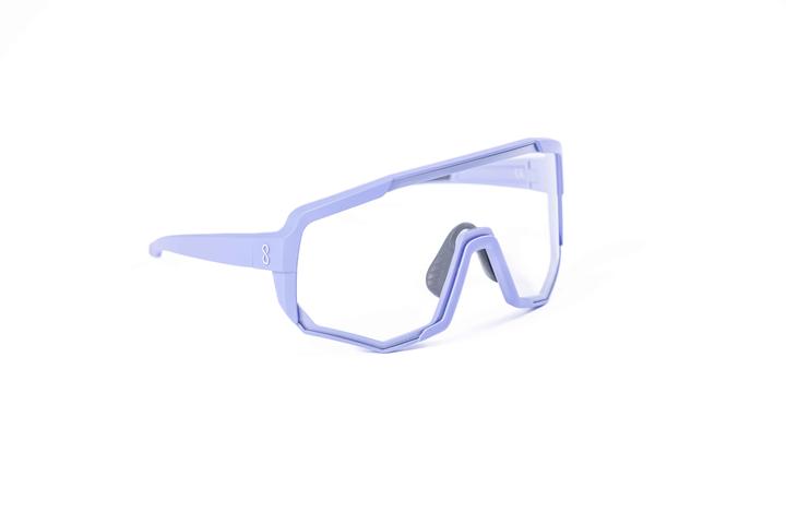 Coast Optics Nita XL Sportbrille Alpen mit Pink Crystal und klarem Glas (Blau, Pink Crystal)