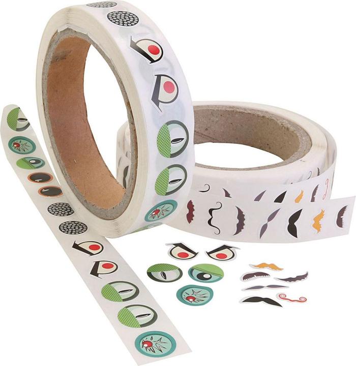 Immagine prodotto Creativ Company Occhi e baffi adesivi, 2000 pezzi.