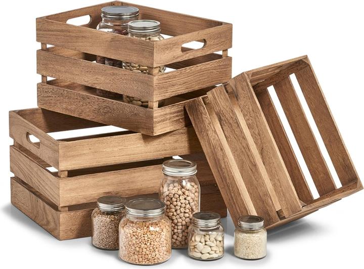 Produktbild HTI-Living Aufbewahrungskiste Holz (31 x 21 x 19.5 cm)