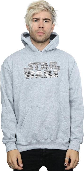 Actual product image Star Wars Mens Aztec Logo Mono Hoodie (M)