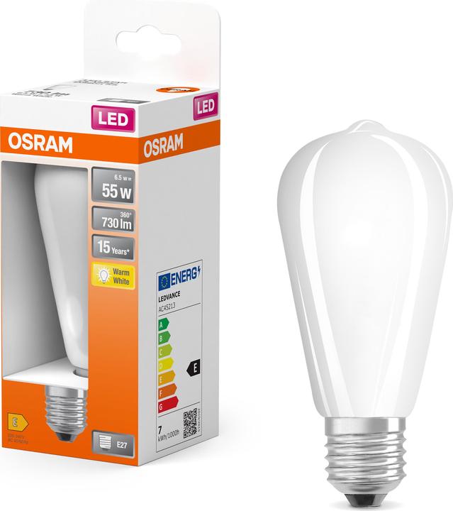 Immagine prodotto Osram Ledison Classic (E27, 55 W, 730 lm, 1 x, E)