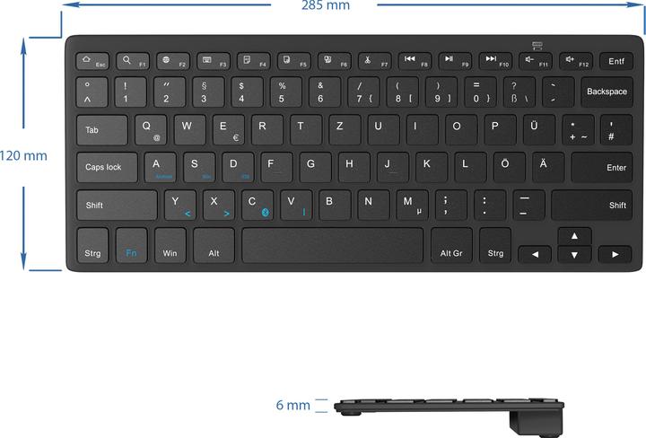 CSL Bluetooth Tastatur (DE, Kabellos)