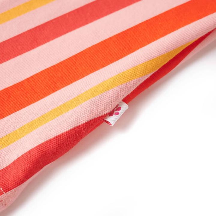 Produktbild VidaXL Kinderkleid mit Kordelzug Rosa und Rot 128,Material: 95 (128)