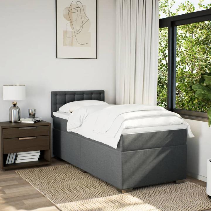Image du produit VidaXL Bo x lit de saut avec matelas 140 x 200 cm Tissu (140 x 200, 140 x 200)