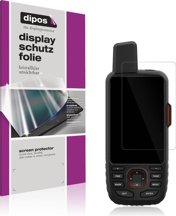 Dipos Schutzfolie Klar für Garmin GPSMAP 67 67i