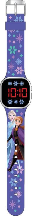 Produktbild Accutime LED-Kinderuhr Disneys Die Eiskönigin (lila), Digitaluhr mit LED-Anzeige für Uhrzeit und Dat (Digitaluhr, 35 mm)