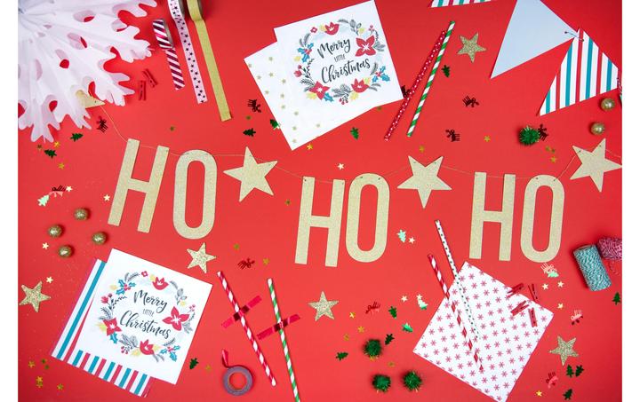 Produktbild Partydeco Rot-weiss gestreifter Papierstrohhalm (10 x)