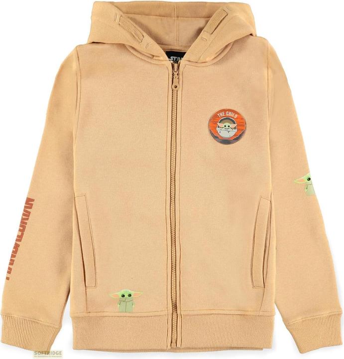Actual product image The Mandalorian The Child Girls Zipped Hoodie (122)