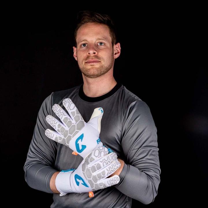 Produktbild Catch & Keep Fussballhandschuhe Fly White Soul Gr. 11 Weiss Torwart Keeper Goalie Handschuhe (11)
