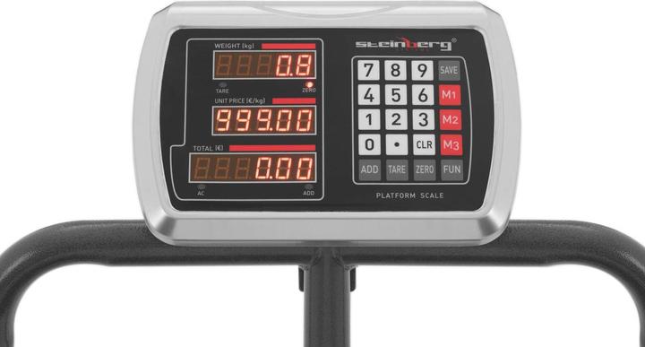Produktbild Steinberg Plattformwaage Industriewaage rollbare Paketwaage Digitalwaage 2 - 600 kg Waage