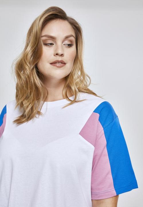 Image du produit Urban Classics Tee short oversize 3-tones pour femmes (L)