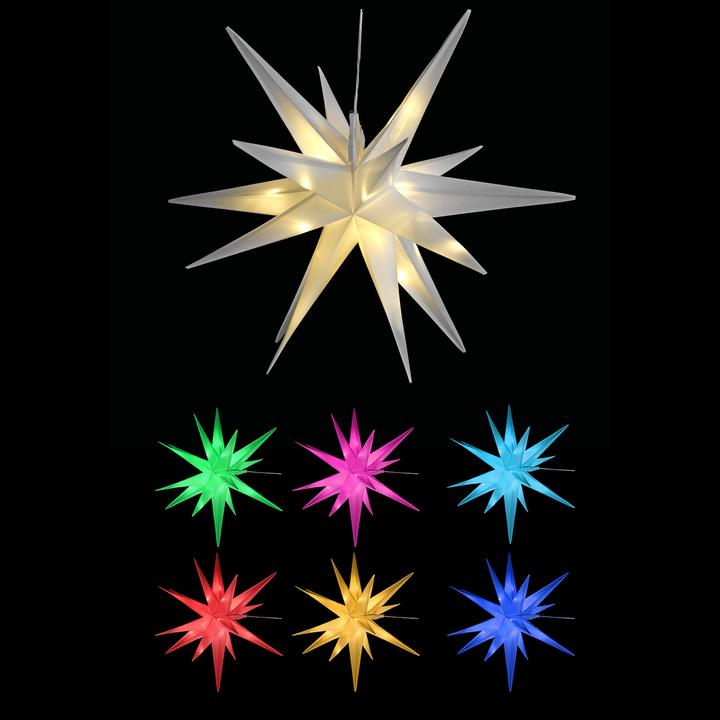 Actual product image Mojawo 3D LED star for hanging Christmas lights DIA 57cm outdoor IP44