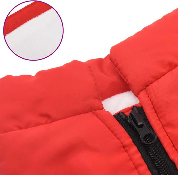 Produktbild VidaXL Hundemantel mit Geschirr Wasserdicht Reflektierend (32, Hundemantel)