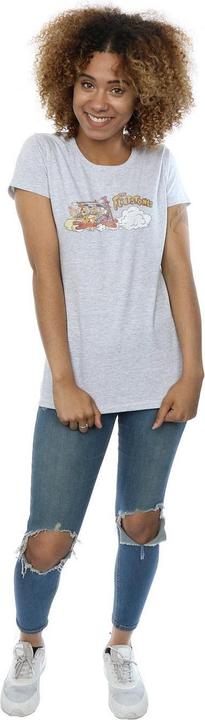 Produktbild The Flintstones Family Car Distressed TShirt (XXL)