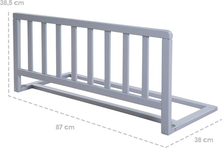 Image du produit Roba Barrière de lit en bois, 90 cm (38 cm)