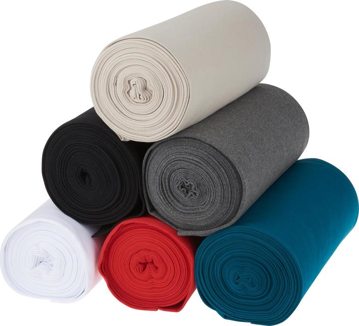 Produktbild VBS Jersey-Bündchen-Stoff "Uni", 35cm, 186g/m², Meterware