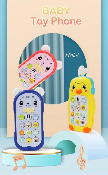 Immagine prodotto Activity Board Baby Musical Mobile Cartoon Teether Phone con suono e luce Telefono Elettronico Giocattolo